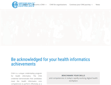 Tablet Screenshot of healthinformaticscertification.com